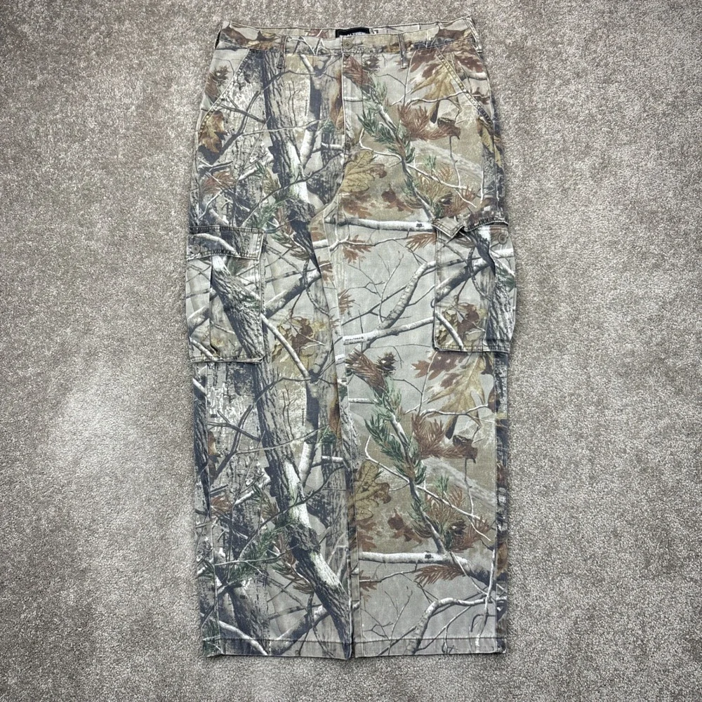 Vintage Y2K Realtree Camo‎ Baggy Cargo Pants Large (36x31)